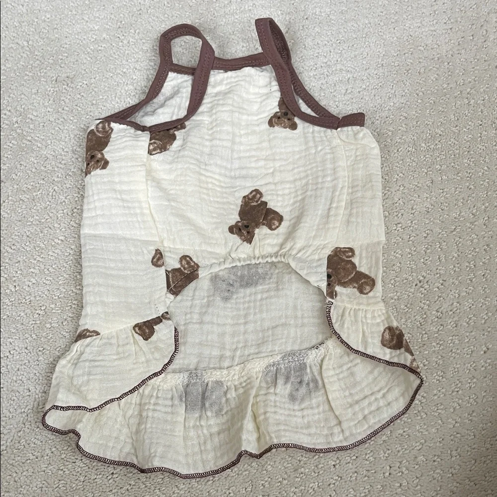 Dog Teddy Bear Print Dress